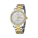 CRRJU 5008 Stainless Steel Quartz Function Classic Fashion Men's Watch – Dial Color: Silver, Strap Color: Gold  – Thumbnail 1