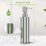7Oz Hand Liquid Soap Pump Dispenser for Bathroom, Stainless Steel for Kitchen – Thumbnail 2