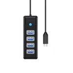 Orico PW4U-C3 4-Port Type-C To USB3.0 HUB Black – Thumbnail 2