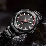 Naviforce NF9161 Luxury Stainless Steel Quartz Casual Fashion Men's Watch – Dial Color: Black, Strap Color: Black – Thumbnail 3