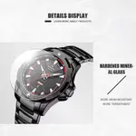 Naviforce NF9161 Luxury Stainless Steel Quartz Casual Fashion Men's Watch – Dial Color: Black, Strap Color: Black – Thumbnail 5