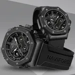 Naviforce 8035 Luxury Military Sports Quartz Analog Men's Watch – Dial Color: Black, Strap Color: Black – Thumbnail 2