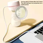 Painless Mute Massager & Rechargeable Electric Breast Pump – Color: Pink – Thumbnail 5