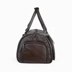 High Quality Travel/Gym Bag with Shoe Compartment – Color: Brown – Thumbnail 2