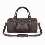 High Quality Travel/Gym Bag with Shoe Compartment – Color: Brown – Thumbnail 5