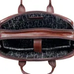 Original Genuine Cow Leather Hi Quality Corporate Office Bag – Color: Brown – Thumbnail 3