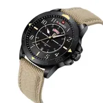 NAVIFORCE NF9204N Nylon Strap Waterproof Quartz Men’s Sport Watch – Dial Color: Black, Strap Color: Grey – Thumbnail 2