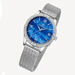 NAVIFORCE NF5028 Elegance casual Diamond Female Quartz Wristwatches – Dial Color: Blue, Strap Color: Silver – Thumbnail 3