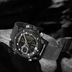 Naviforce NF9172 Stainless Steel Dual Movement Fashion and Casual Men's Watch – Dial Color: Black, Strap Color: Black – Thumbnail 3