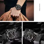 Naviforce NF9172 Stainless Steel Dual Movement Fashion and Casual Men's Watch – Dial Color: Black, Strap Color: Black – Thumbnail 4