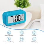 Data Time Calendar Desktop Multifunction LED Digital Table Clock – Color: Blue – Thumbnail 4