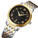 SKMEI 9272 Stainless Steel Buckle Strap Waterproof Quartz Unisex Watch – Dial Color: Gold, Strap Color: Gold – Thumbnail 2