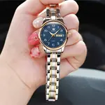 OLEVS 5567 Royal Stainless Steel Waterproof Chronograph Couple's Watch with Luminous – Dial Color: Blue, Strap Color: White Gold – Thumbnail 5