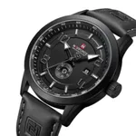 NAVIFORCE NF9229 Youth Retro Fashion Luminous Quartz Men's Watch – Dial Color: Grey, Strap Color: Black – Thumbnail 2