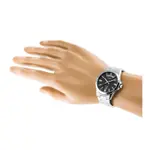 CASIO MTP-1381D-7AVDF ENTICER Stainless Steel Silver Chain Men's Water Resistant Watch – Dial Color: Black, Strap Color: Silver – Thumbnail 4