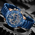 NAVIFORCE NF9175 Stainless Steel Chronograph Men's Watch – Dial Color: Blue, Strap Color: Blue – Thumbnail 4