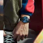 OLEVS 5869 Comfy Leather Strap Waterproof Ultra Slim Couple's Wristwatch – Dial Color: Blue, Strap Color: Black – Thumbnail 2