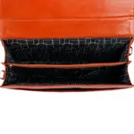 Mens Messenger Bag 15.6 Inch Waterproof Leather Office Work Bag – Color: Orange – Thumbnail 3