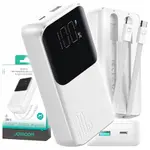 JOYROOM JR-PBC07 Lightning Dual Cables 30W Mini Power Bank – Color: White – Thumbnail 3