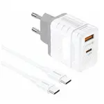 Foneng EU61 30W GaN Dual-Port Fast Charger with Type-C Cable – Thumbnail 3