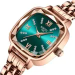 Nibosi 2535 Luxury Stainless Steel Analog Women's Watch – Dial Color: Rose, Strap Color: Gold  – Thumbnail 2