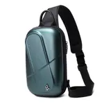BANGE BG7353 Sling Ergonomic Cross body Bag Unisex – Color: Green – Thumbnail 2
