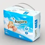 Aspire Premium Unisex Adult Belt System Diaper – Size: M, Quantity: 20 pcs – Thumbnail 2