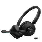 Anker PowerConf H500 Bluetooth Dual-Ear Headphone with Microphone – Color: Black – Thumbnail 1