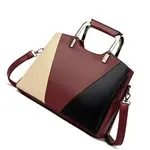 Trendy Contrast Luxury & Stylish Design Color Women's Shoulder Bag – Color: Red – Thumbnail 2