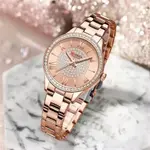 Curren CUR218 Women's Blanche Rhinestone Waterproof Watch – Dial Color: Brown, Strap Color:  Brown  – Thumbnail 3