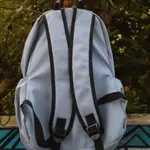 Men And Women Korean Version Large Capacity Backpack Solid Color - Light Blue – Thumbnail 5