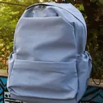 Men And Women Korean Version Large Capacity Backpack Solid Color - Light Blue – Thumbnail 3
