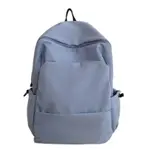 Men And Women Korean Version Large Capacity Backpack Solid Color - Light Blue – Thumbnail 1