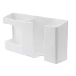Wall-Mounted Multi-Storage Mobile Charging Holder  – Color: White – Thumbnail 2