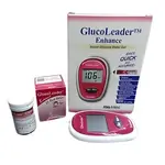 GlucoLeader Enhance Digital Diabetes Testing Machine – Color: Red – Thumbnail 2