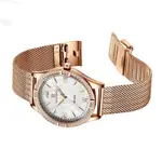 NAVIFORCE NF5028 Elegance casual Diamond Female Quartz Wristwatches – Dial Color: White, Strap Color:  Brown  – Thumbnail 3