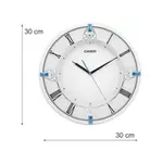 CASIO IQ-85-7DF Analog Clock Type Resin Wall Clock White Color – Thumbnail 3