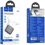 HOCO Q20 10000mAh Fountain Built-in Cable Mini Fast Charging Power Bank – Color: White – Thumbnail 3