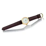 CASIO MTP-1183Q-7ADF Enticer Analogique Gold Dial Pure Leather Strap Watch  – Thumbnail 5