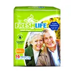 Freshlife Up to 12 Hours Absorption Light and Quick Dry Adult Diaper – Size: M, Quantity: 16 pcs – Thumbnail 1