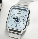 CASIO MTP-M305D-1AVDF Moon Chaser Silver Stainless Steel Chain Unisex Analog Watch – Dial Color: Sky Blue, Strap Color: Silver – Thumbnail 2