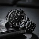 CRRJU 2191 High Quality Stainless Steel Analog Quartz Men's Watch – Dial Color: Black, Strap Color: Black – Thumbnail 2