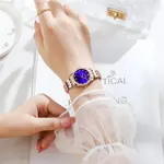 CURREN 9086 Quartz Movement Stainless Steel Women Watch – Dial Color: Blue, Strap Color:  Brown  – Thumbnail 3