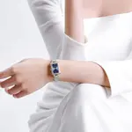 Naviforce NF5043 Luxury Stainless Steel Strap Chronograph Retro Versatile Fashion Women's Watch – Dial Color: Rose Gold, Strap Color: Blue – Thumbnail 3