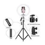 Video lamp with Tripod for Smartphone 12'' Ring Light Photo Studio Camera – Thumbnail 2