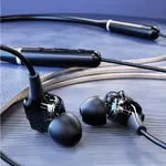 Lenovo XE66 Pro Dual Dynamic Neckband Bluetooth Headphone Black – Thumbnail 3
