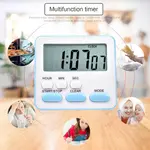 Kitchen Clock English 24-hour Electronic Timer LCD Digital Reminder Table Clock – Color: Blue – Thumbnail 3