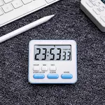 Kitchen Clock English 24-hour Electronic Timer LCD Digital Reminder Table Clock – Color: Blue – Thumbnail 2