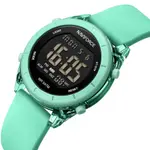 Naviforce NF7108 Silicone Strap Multi-Functional Sport Fashion Digital Women Watch – Dial Color: Black, Strap Color: Pest – Thumbnail 2