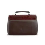 SB-HB502 SSB Leather Croco-Design Ladies Handbag – Color: Brown – Thumbnail 3